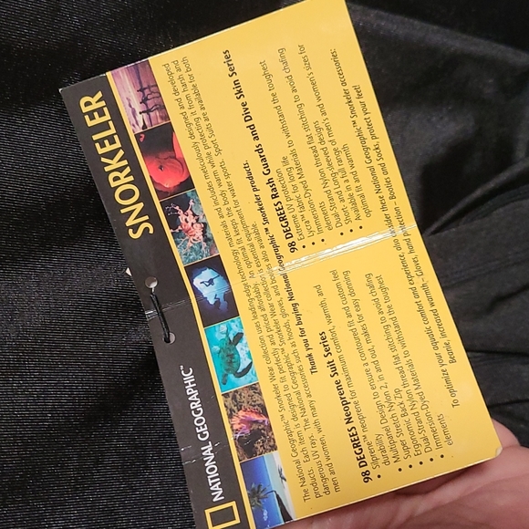 Rash Gaurd Snorkel Shirt Yellow Black Mens Large New National Geographic - Picture 7 of 10